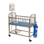 Newborn Infant Cot Bed Movable Stainless Steel Hospital Bassinet Home Use Medical Delivery Room Baby Crib Infant Cart Bed Home