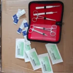 Oral Suture Practice Kit Equipment Bag Surgical Suture Training Operation Tools and Materials Needle and Thread Set with Tweezer
